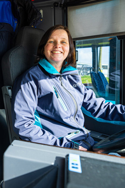 Lady bus driver